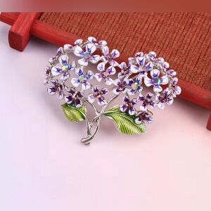 Floral Fashion Brooch Pin Modern New NWT
